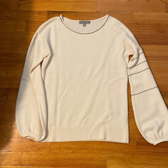 Women’s Neiman Marcus Cashmere Collection sweater. Cream. Size XS - Picture 1 of 6